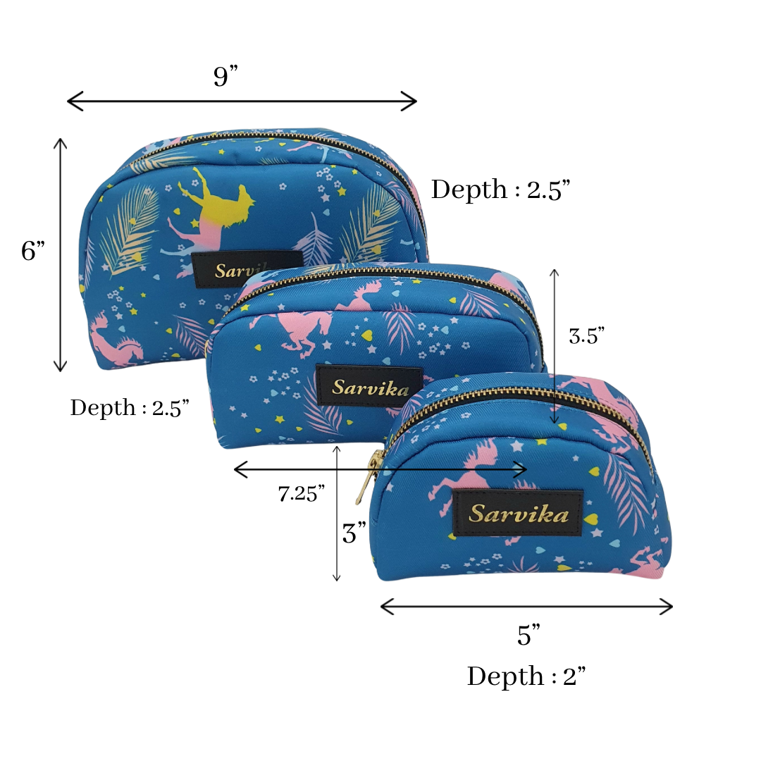 Customised Set of 3 Pouch