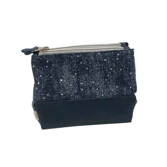 Denim Pyramid Pouch